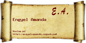 Engyel Amanda névjegykártya